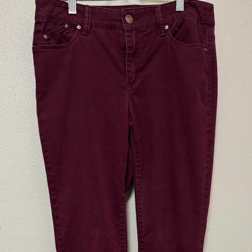 Chico's burgundy colored Jeggings, size 00 (extra small, 2-4)